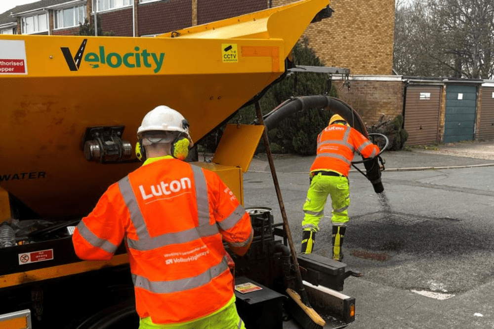 Velocity Roads Group supports innovative pothole repair trial in Luton